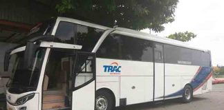 Sewa bus pariwisata Trac Surabaya